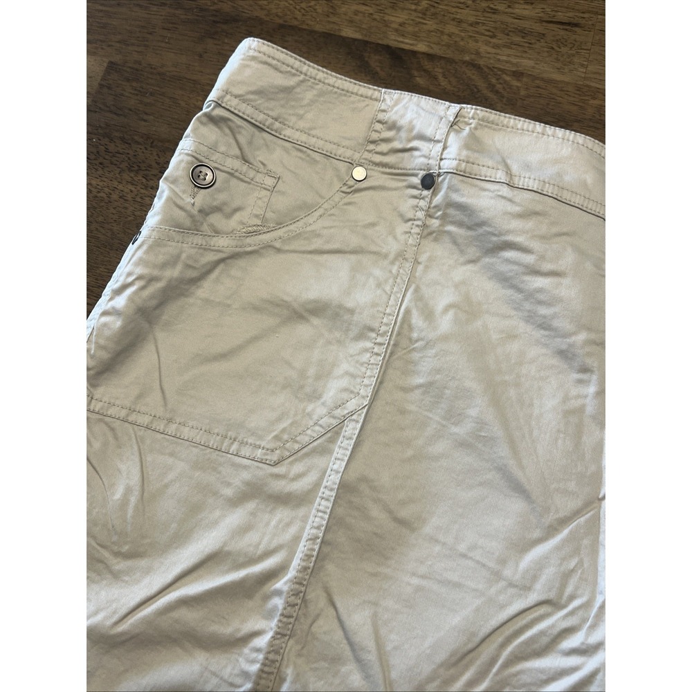 Cj Banks Khaki Capri 24 W New With Tags Light Weight Breathable - Picture 3 of 9
